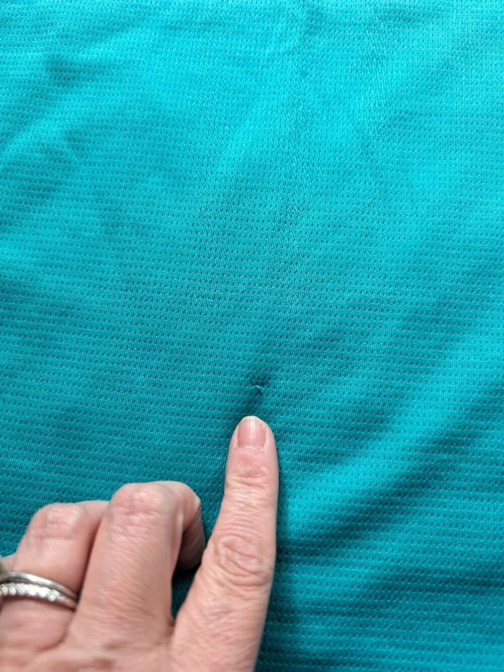 ON teal rashguard/swim top (YM)